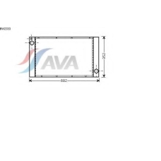 BW2333 AVA Радиатор, охлаждение двигателя