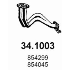 34.1003 ASSO Труба выхлопного газа