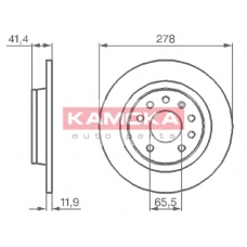 1032576 KAMOKA Тормозной диск