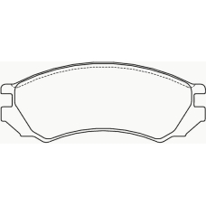 P 56 023 BREMBO Комплект тормозных колодок, дисковый тормоз