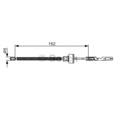 1 987 482 278 BOSCH Трос, стояночная тормозная система