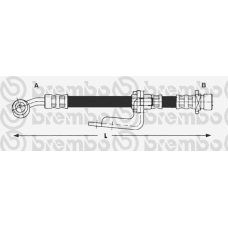 T 28 081 BREMBO Тормозной шланг