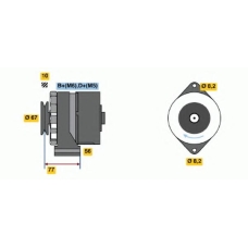 0 120 488 191 BOSCH Генератор