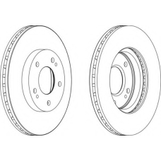 DDF1393-1 FERODO Тормозной диск