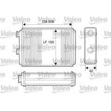 812280 VALEO Теплообменник, отопление салона
