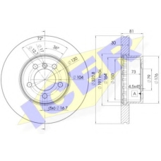 78BD0265-2 ICER Тормозной диск