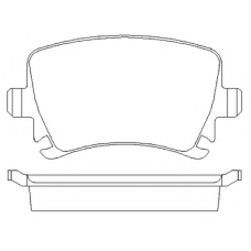573158B BENDIX Комплект тормозных колодок, дисковый тормоз