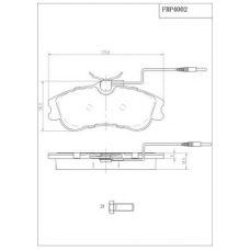 FBP4002 FI.BA Комплект тормозных колодок, дисковый тормоз