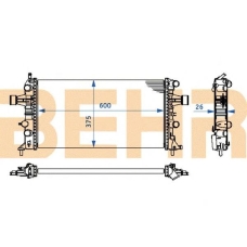 2108212 BEHR Radiator