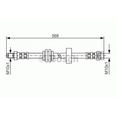 1 987 476 563 BOSCH Тормозной шланг