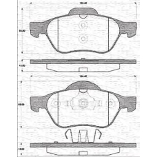 363702161242 MAGNETI MARELLI Комплект тормозных колодок, дисковый тормоз