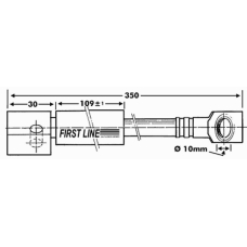 FBH6337 FIRST LINE Тормозной шланг