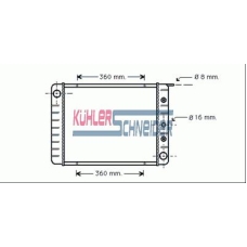 3300061 KUHLER SCHNEIDER Радиатор, охлаждение двигател