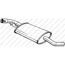 233-741 BOSAL Средний глушитель выхлопных газов