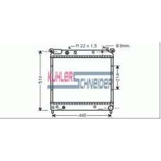 2203601 KUHLER SCHNEIDER Радиатор, охлаждение двигател