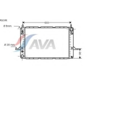 FD2195 AVA Радиатор, охлаждение двигателя