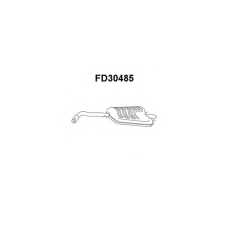 FD30485 VENEPORTE Глушитель выхлопных газов конечный