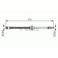 1 987 481 496 BOSCH Тормозной шланг