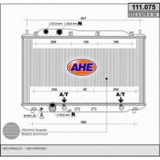 111.075 AHE Радиатор, охлаждение двигателя