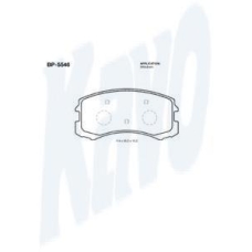 BP-5546 KAVO PARTS Комплект тормозных колодок, дисковый тормоз