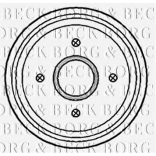 BBR7154 BORG & BECK Тормозной барабан