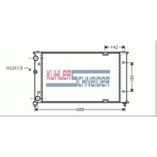 1300151 KUHLER SCHNEIDER Радиатор, охлаждение двигател