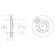 BG2685 DELPHI Тормозной диск