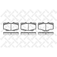 326 014-SX STELLOX Комплект тормозных колодок, дисковый тормоз