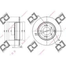 BD1366 DJ PARTS Тормозной диск