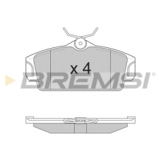 BP2862 BREMSI Комплект тормозных колодок, дисковый тормоз