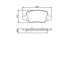 0 986 494 023 BOSCH Комплект тормозных колодок, дисковый тормоз