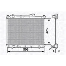 350213136800 MAGNETI MARELLI Радиатор, охлаждение двигателя