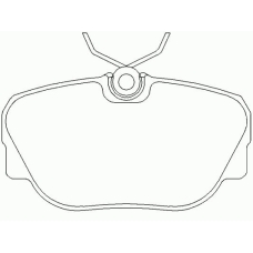 P 06 010 BREMBO Комплект тормозных колодок, дисковый тормоз