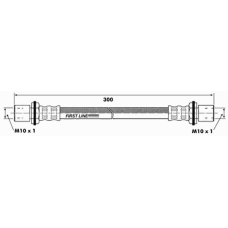 FBH6456 FIRST LINE Тормозной шланг