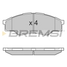 BP3375 BREMSI Комплект тормозных колодок, дисковый тормоз