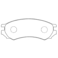 ASN-196 AISIN Комплект тормозных колодок, дисковый тормоз