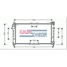 0209001 KUHLER SCHNEIDER Радиатор, охлаждение двигател