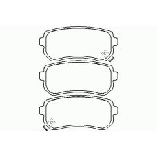 P 30 025 BREMBO Комплект тормозных колодок, дисковый тормоз