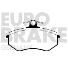 5502224727 EUROBRAKE Комплект тормозных колодок, дисковый тормоз