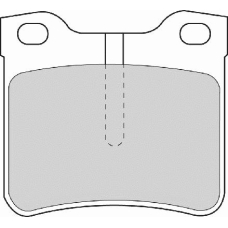 FD6677A NECTO Комплект тормозных колодок, дисковый тормоз