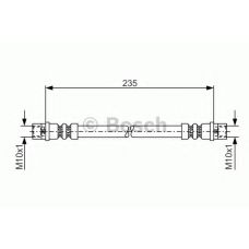 1 987 481 008 BOSCH Тормозной шланг