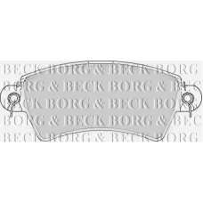 BBP1621 BORG & BECK Комплект тормозных колодок, дисковый тормоз