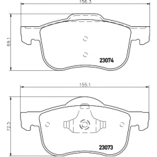 8DB 355 008-851 HELLA PAGID Комплект тормозных колодок, дисковый тормоз