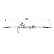 1 987 482 222 BOSCH Трос, стояночная тормозная система