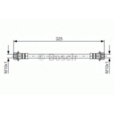1 987 481 404 BOSCH Тормозной шланг