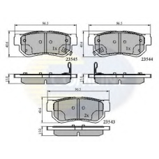 CBP3935 COMLINE Комплект тормозных колодок, дисковый тормоз