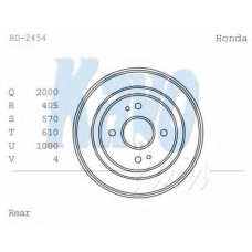 BD-2454 KAVO PARTS Тормозной барабан
