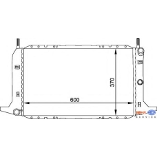 8MK 376 720-161 HELLA Радиатор, охлаждение двигателя