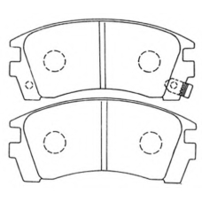 AKD-2225 ASVA Комплект тормозных колодок, дисковый тормоз