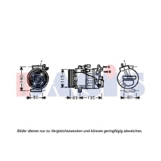 851922N AKS DASIS Компрессор, кондиционер